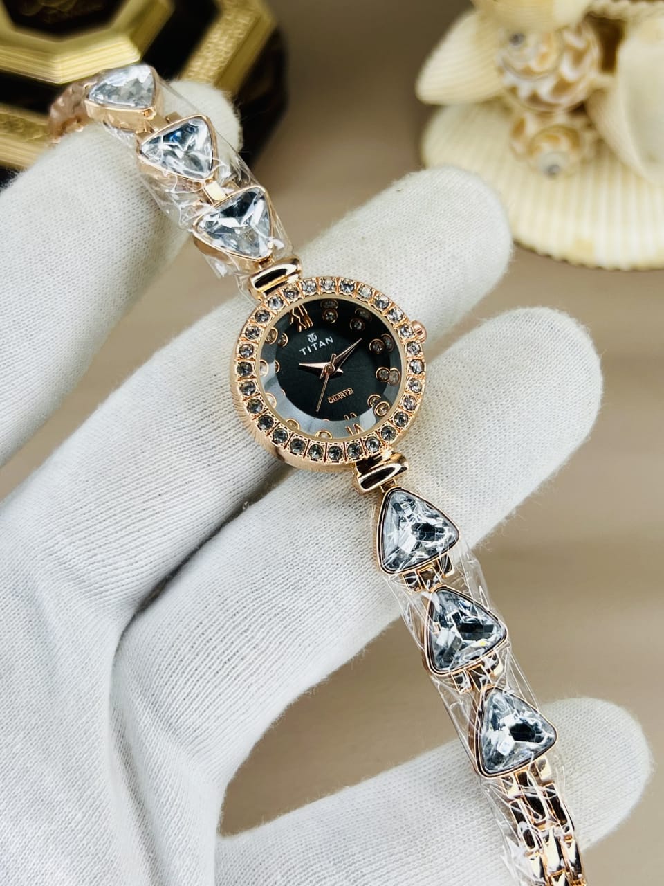 Women’s Titn Luxury Diamond Watch (Random Color Combo)