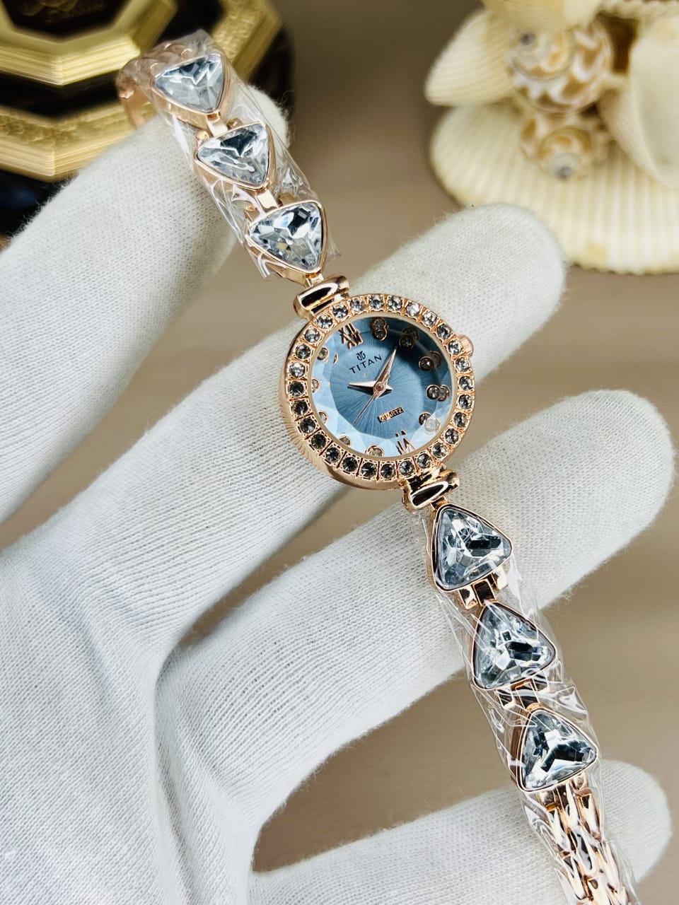 Women’s Titn Luxury Diamond Watch (Random Color Combo)