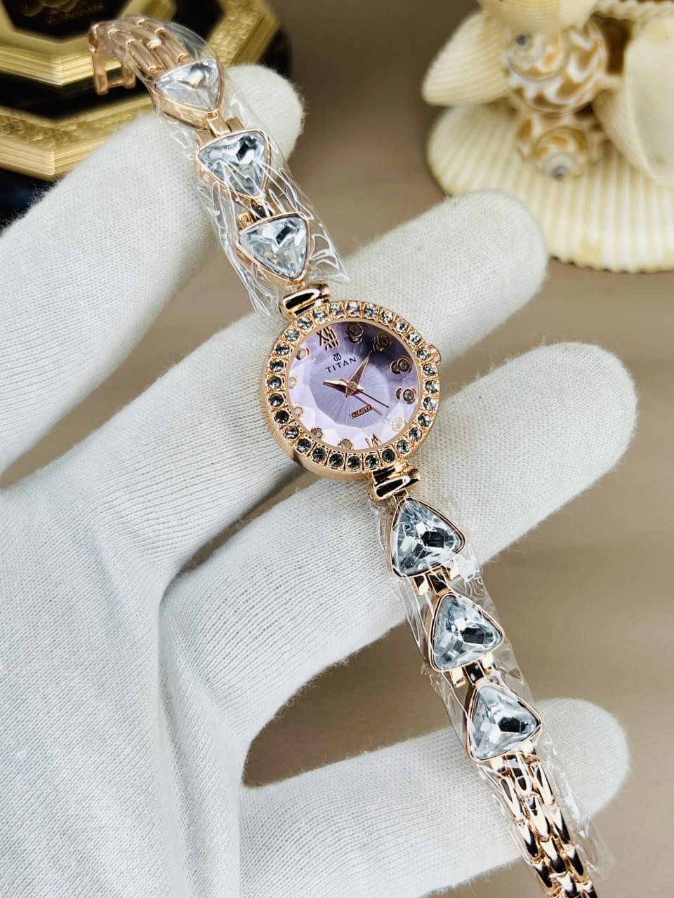 Women’s Titn Luxury Diamond Watch (Random Color Combo)