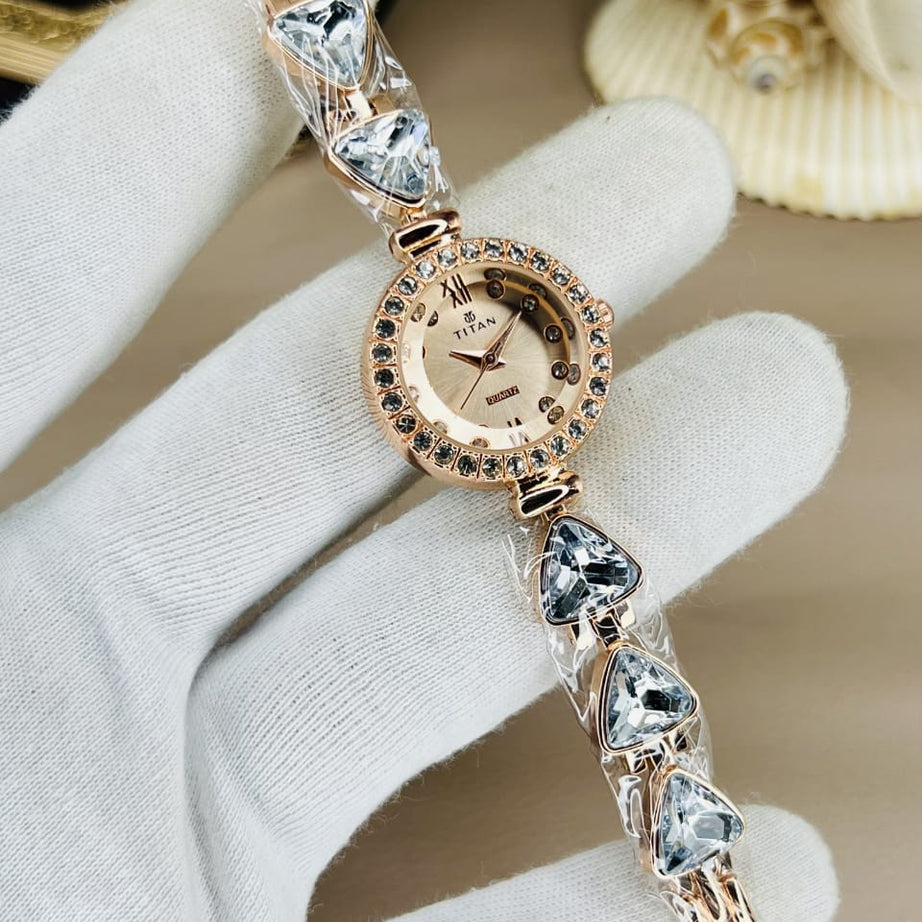 Women’s Titn Luxury Diamond Watch (Random Color Combo)
