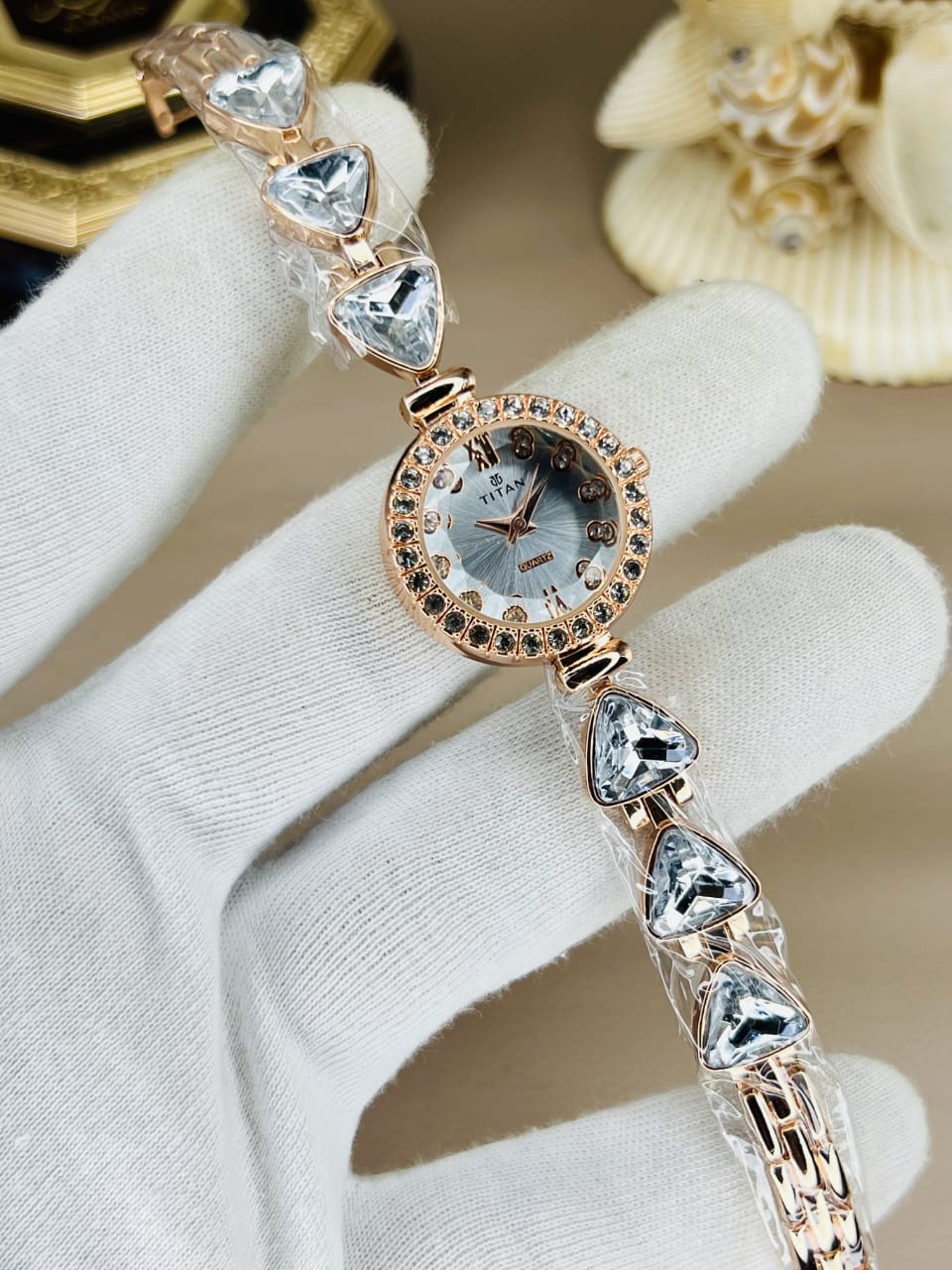 Women’s Titn Luxury Diamond Watch (Random Color Combo)