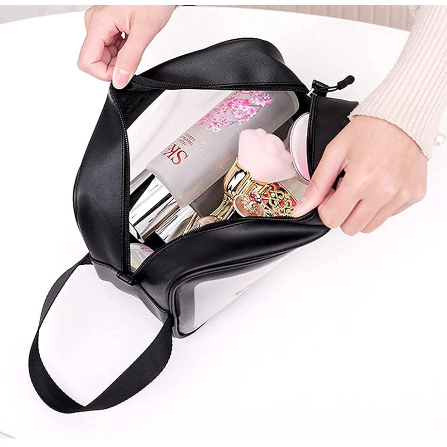 Clear Travel Toiletries Bag | Waterproof Cosmetic Makeup Wash Bag