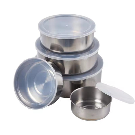 Fresh Box Set 5-Piece | Stainless Steel Food Storage Containers