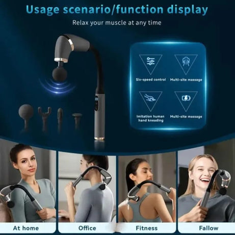 Upgrade Extension Handle Back Massage Percussion Hammer for Athletes for Muscle Pain Relief Gun