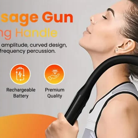 Upgrade Extension Handle Back Massage Percussion Hammer for Athletes for Muscle Pain Relief Gun