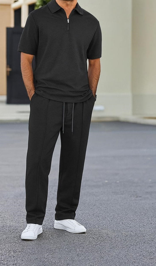 Zip Style Trouser Stripe Tracksuit