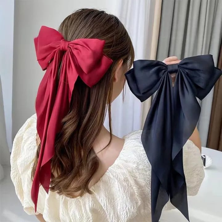 Pack of 3 Elegant Bow Ribbon Hair Clip