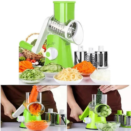3-in-1 Vegetable Cutter, Slicer & Cheese Grater