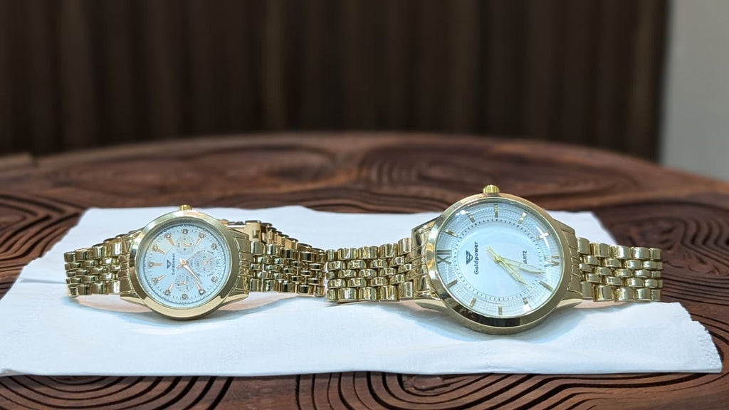 Gold NovaBond Couple Watches