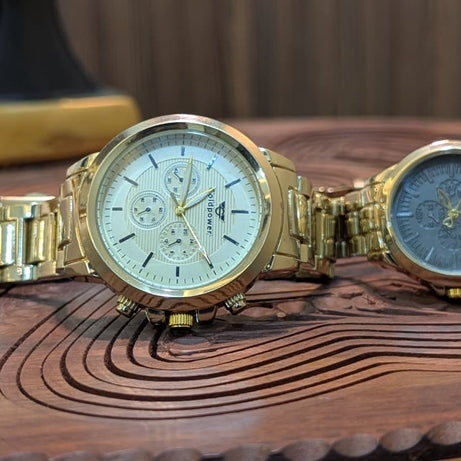 Gold TimeBond Couple Watches