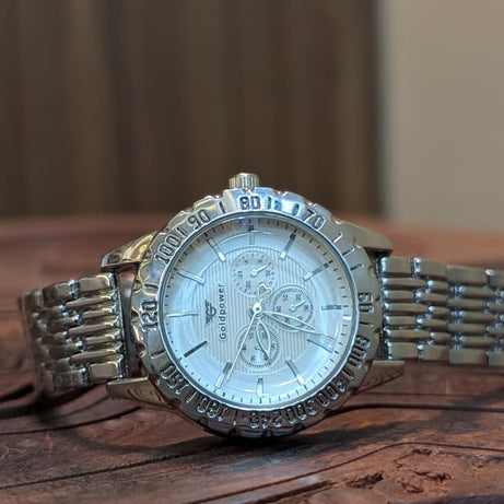 Silver Chronos Luxury Edition Watch