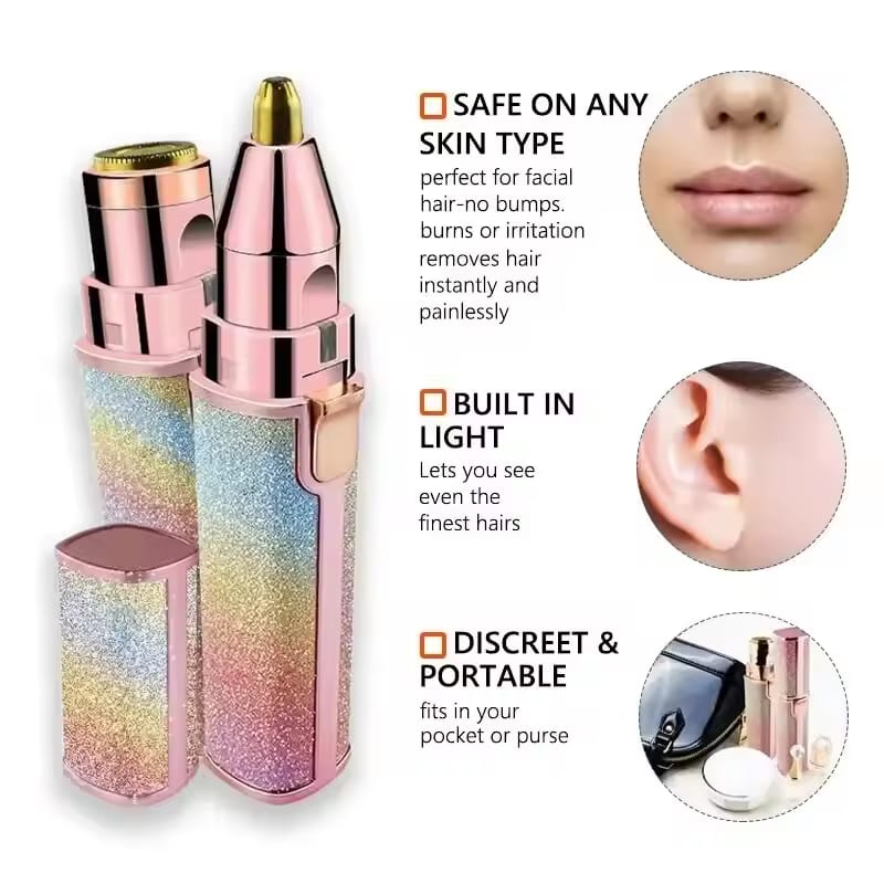 2-in-1 Facial Hair Remover & Eyebrow Trimmer