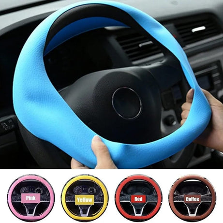 Premium Silicone Steering Wheel Cover – Anti-Slip, Heat Resistant & Comfortable Grip