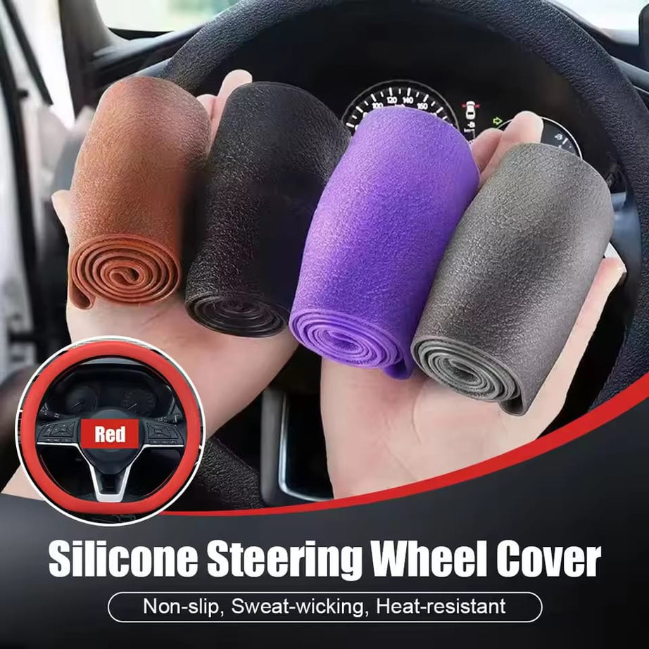 Premium Silicone Steering Wheel Cover – Anti-Slip, Heat Resistant & Comfortable Grip