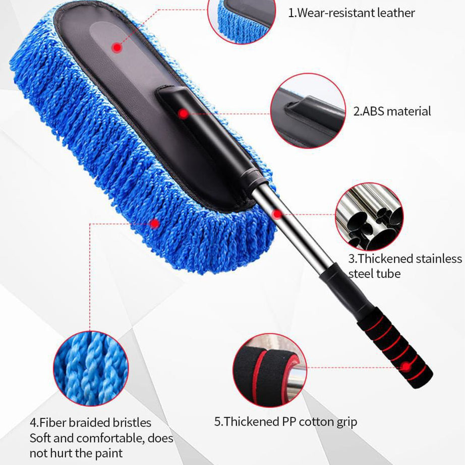 Microfiber Car Cleaning Duster with Telescopic Handle
