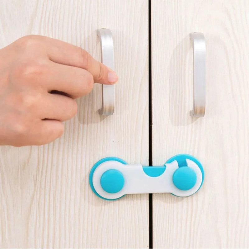 Pack of 10 Baby Safety Locks Child Protection Drawer and Cabinet Locks