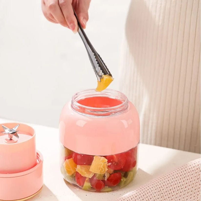 Portable USB Rechargeable 800ml Juicer Blender Cup with Straw Use in Home and More