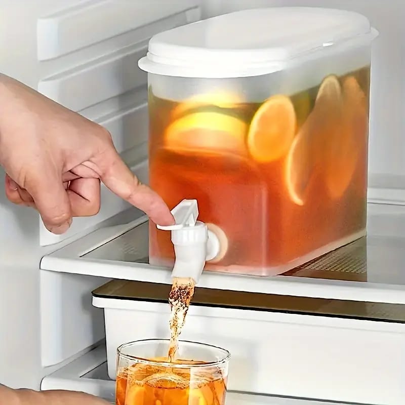 3.5L Large Capacity Low to High Temperature Refrigerator Juice Drink Dispenser with Faucet For Home and Outdoor