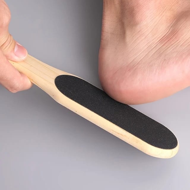 (Pack of 2) Foot File Scraper Premium Wooden Dead Skin Callus Remover