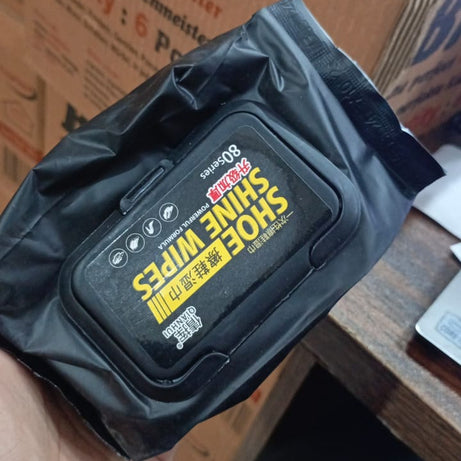 (Pack of 2) Disposable Shoe Cleaning Wet Wipes For Quick Shine