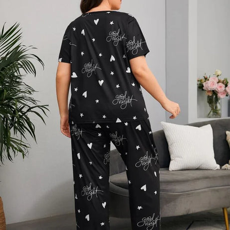 Black Goodnight Comfort Nightwear