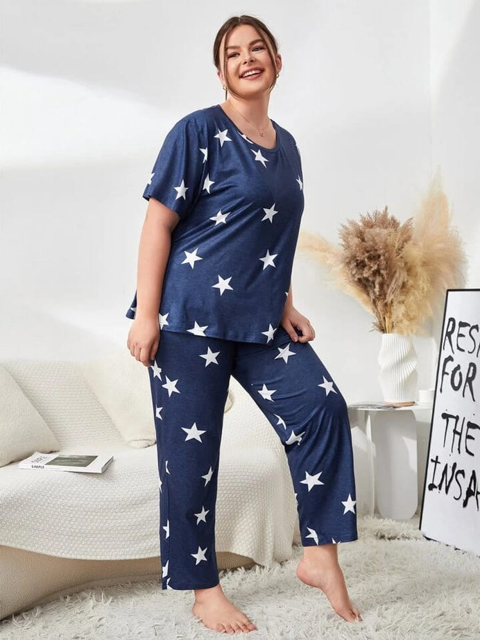 Blue Midnight Stars Nightwear