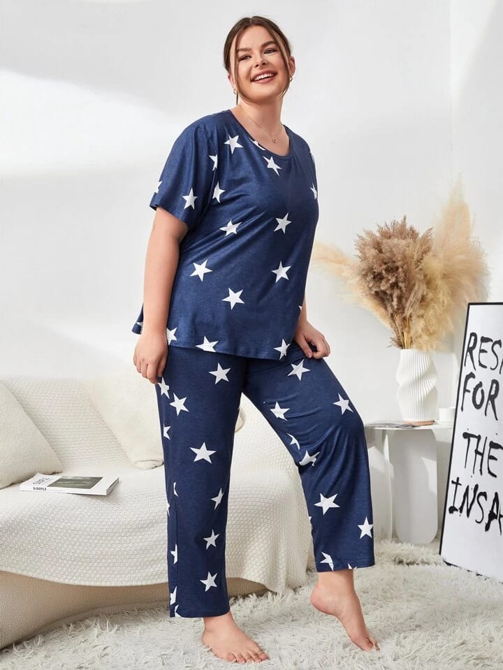 Blue Midnight Stars Nightwear
