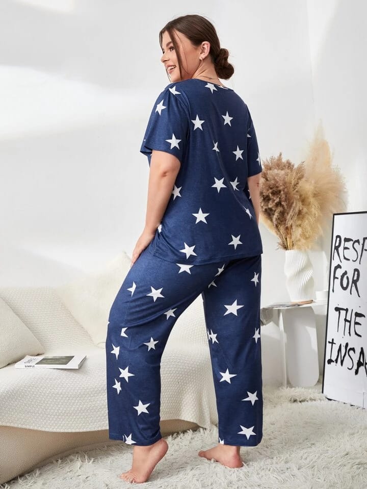 Blue Midnight Stars Nightwear