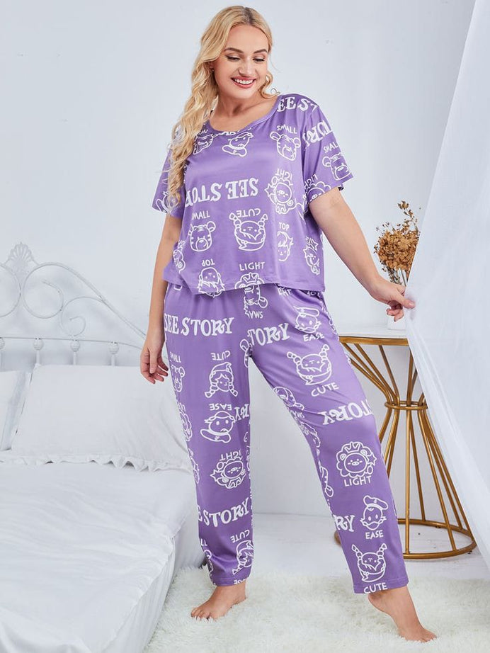 Purple Dream Story Nightwear