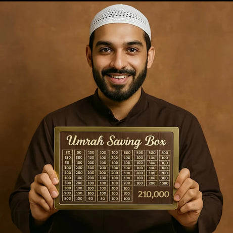 Umrah Saving Box - Save 210,000 Smartly for Your Umrah Journey