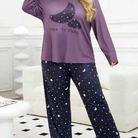 Purple Time To Sleep Nightwear