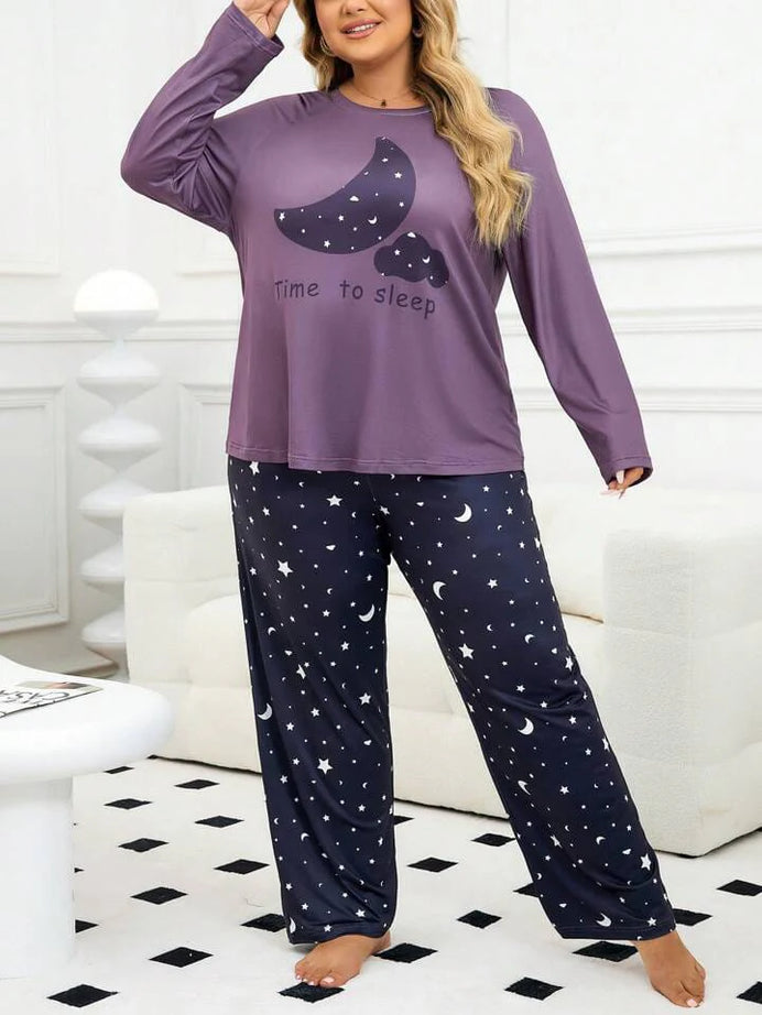 Purple Time To Sleep Nightwear