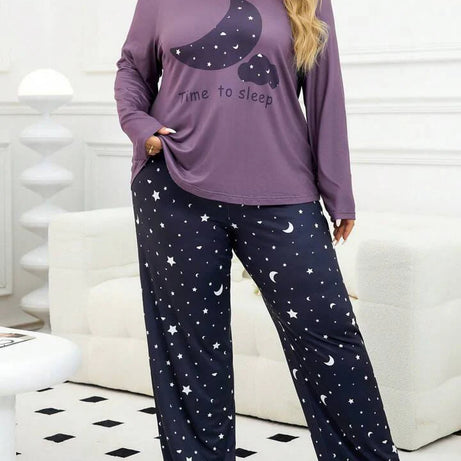 Purple Time To Sleep Nightwear
