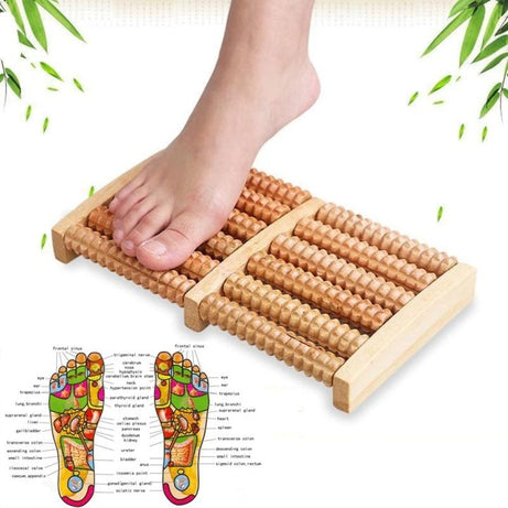 Wooden Foot Roller Massager