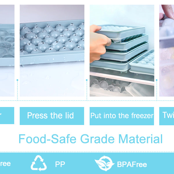 Buy 1 Get 1 Free Offer 2 Imported Round Balls Ice Cubes Tray for Slow-Melt and Prolonged Cooling