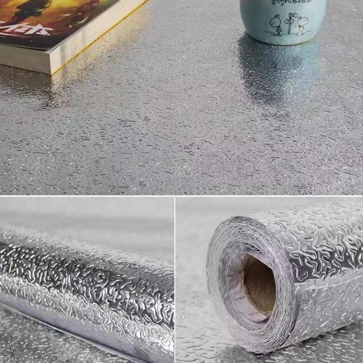 40x200cm Aluminium Foil Sticker Silver