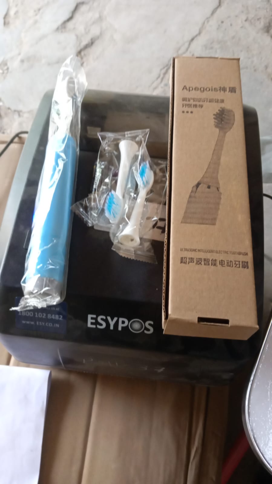 (Pack of 2) Waterproof Electric Head Cell Operated Toothbrush For Adult Use