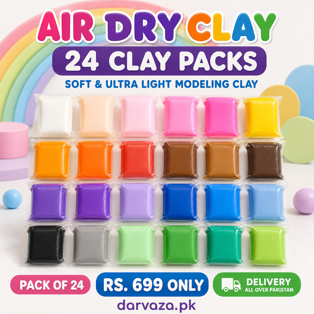 Air dry 24 Colorful Soft Clay Pack