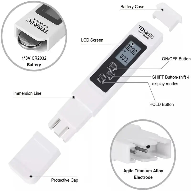 Water Quality Tester Drink Water TDS Meter Pen