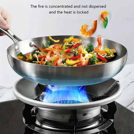 Stainless Steel Gas Stove Saver Windproof Cover Burner Stand