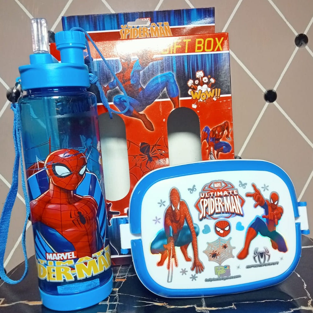 Stylish and Modern Design Set Pack of 02 Lunch Box and Water Bottle for Child School