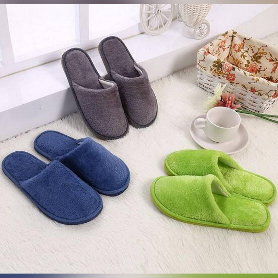 High Quality Winter Home Cotton Slippers Men Women Indoor Slippers Hospitality Footwear Home Guest Indoor Men Slippers