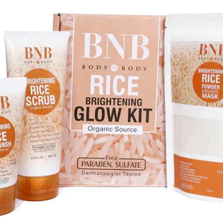 3in1 Rice Extract Bright & Glow Kit for Korean Glass Skin