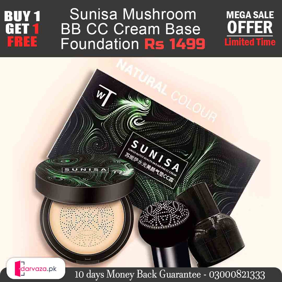 Buy 1 get 1 Free Offer Sunisa Mushroom Head Cushion BB CC Cream Base Imported Foundation