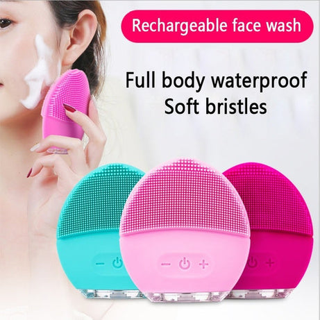 Mini Electric Facial Cleansing Brush & SPA Massager