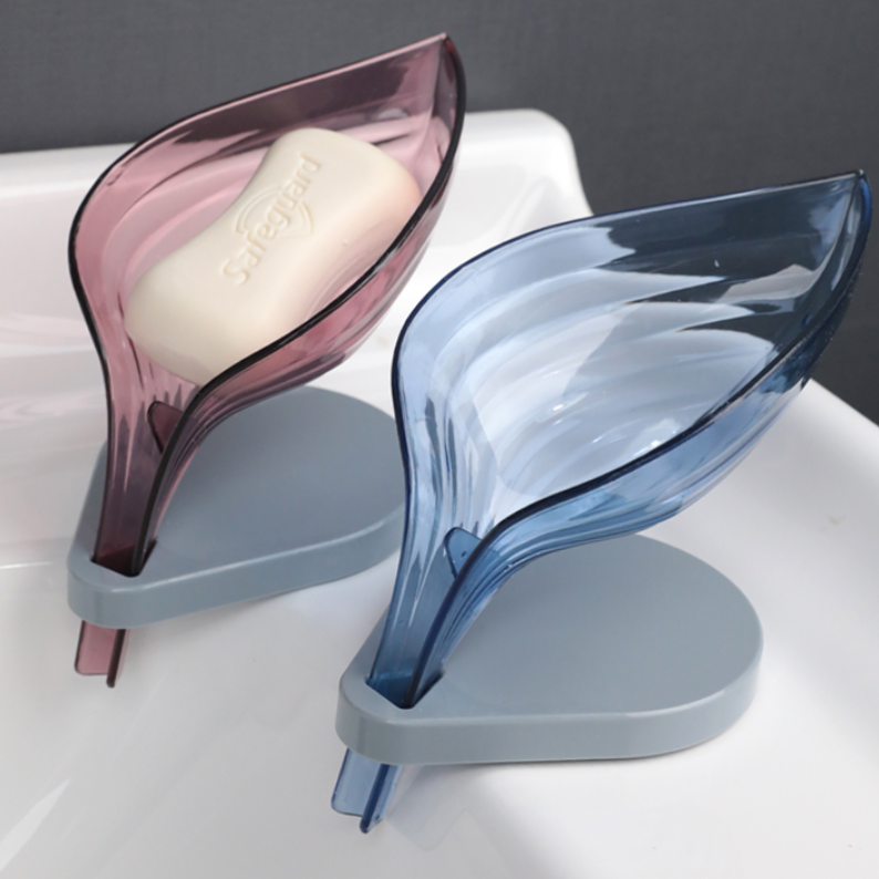 Buy 1 Get 4 Free Self Draining Leaf Shape Soap Holder