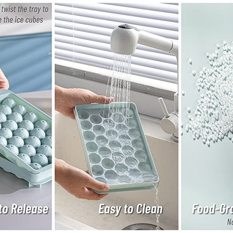 Buy 1 Get 1 Free Offer 2 Imported Round Balls Ice Cubes Tray for Slow-Melt and Prolonged Cooling