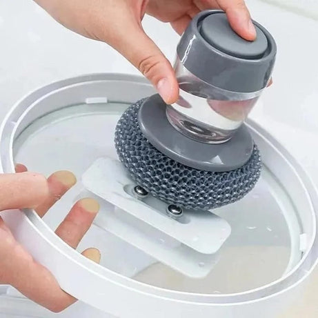 Kitchen Cleaning Dish Brush Scrubber with Soap Dispenser