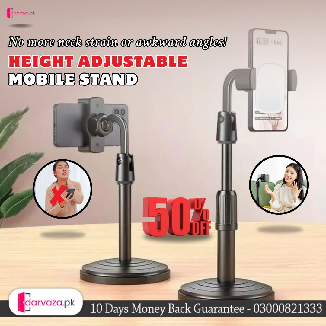 2 Pcs Height Adjustable Mobile Stand Holder Rs 999 Buy 1 Get 1 Free Offer