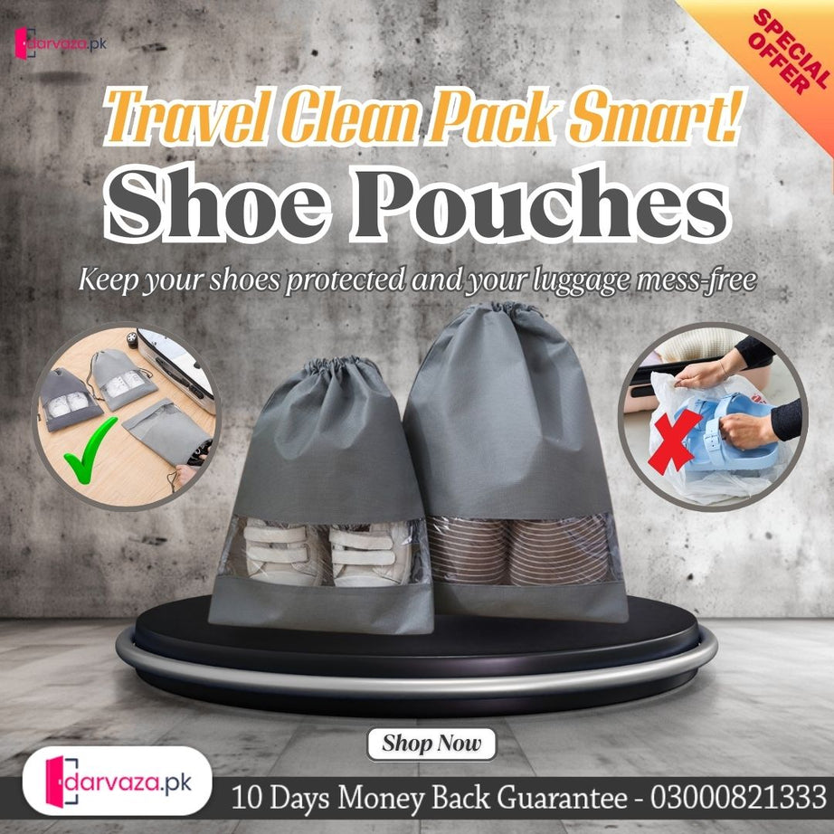 Azaadi Sale Offer 14 Shoe Pouches & Dustproof Travel Organizer (14 Bags)